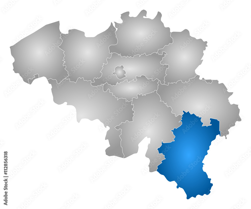 Map - Belgium, Luxembourg