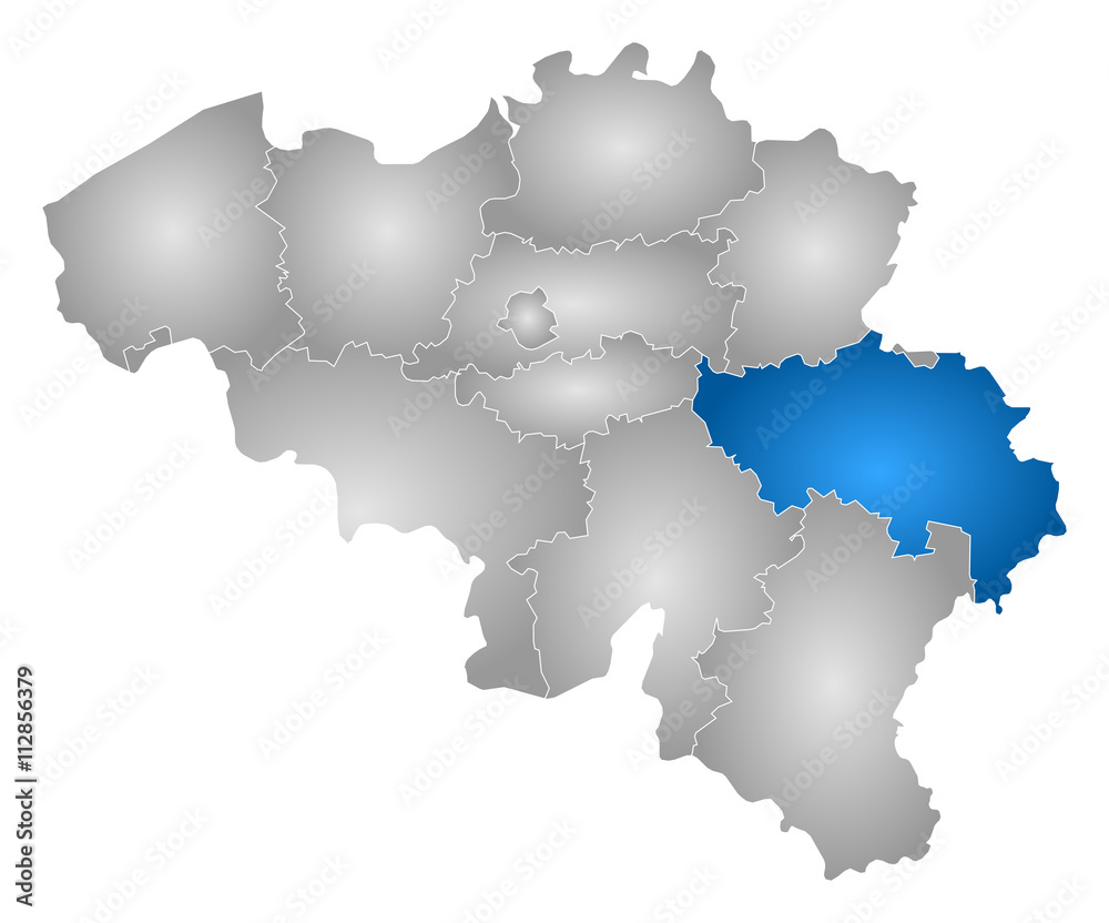 Map - Belgium, Liège