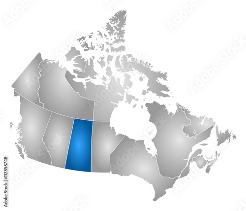 Map - Canada, Saskatchewan