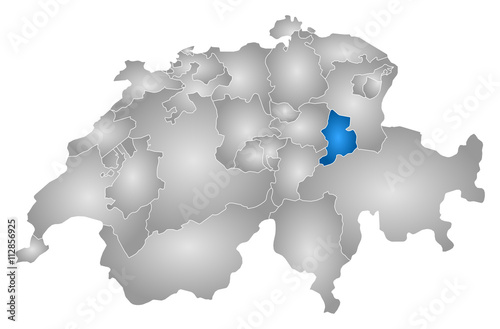 Map - Swizerland  Glarus