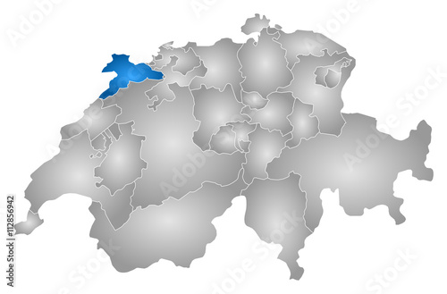 Map - Swizerland  Jura