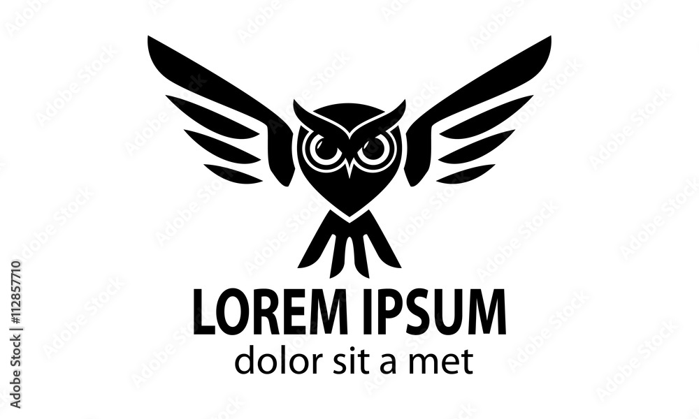 Naklejka premium Owl Logo Design