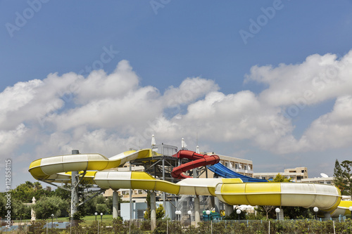 Open air aquapark in Cyprus.