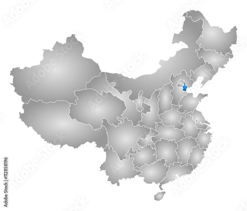 Map - China, Tianjin photo