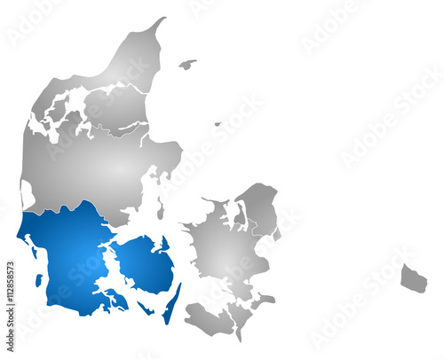 Map - Danmark, South Denmark