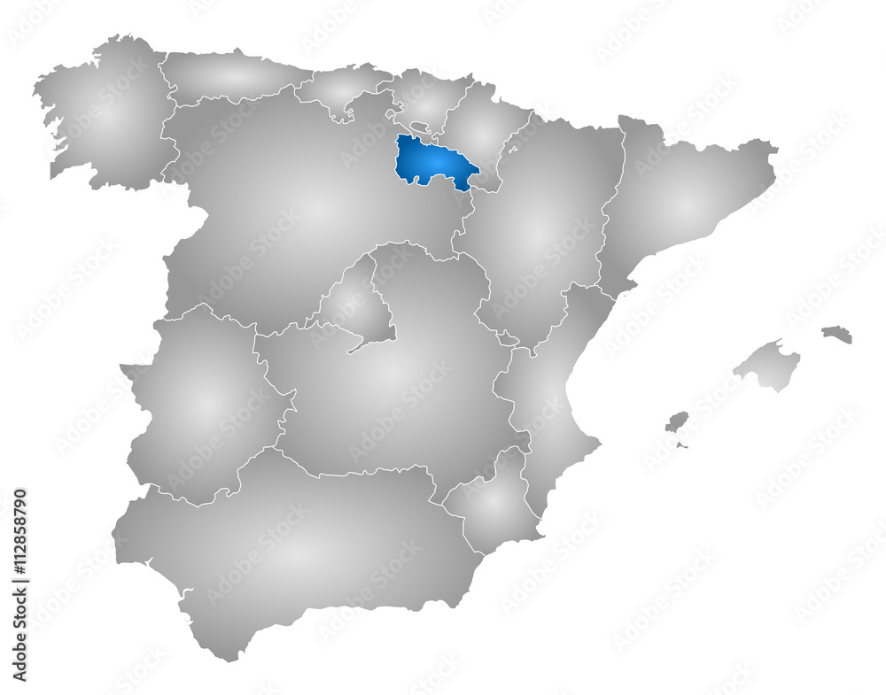 Map - Spain, La Rioja