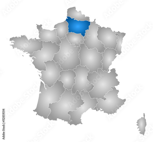 Map - France  Picardy