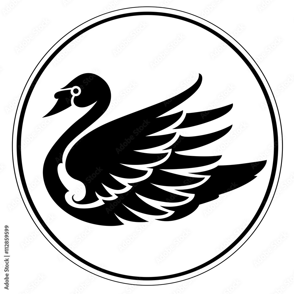 Obraz premium Artistic swan