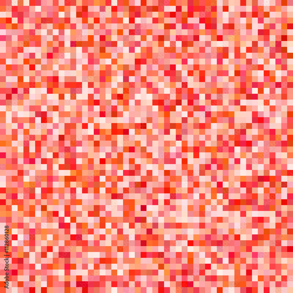 Red vector tiles mosaic background Red vector tiles mosaic background