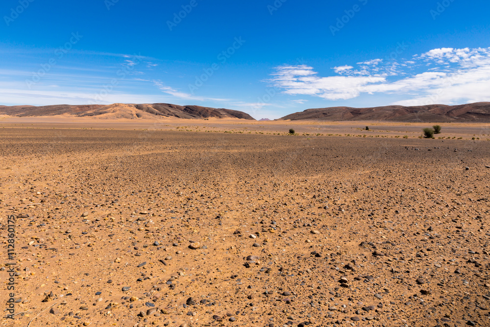 stones in the Sahara desert