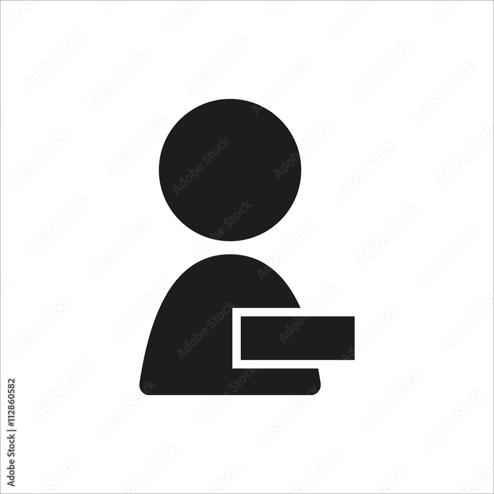 User profile sign web icon with minus sign User profile sign web icon with minus sign