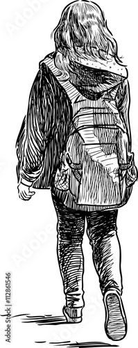 leaving schoolgirl