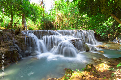Kuangsi Waterfall  Luang Prabang  Laos