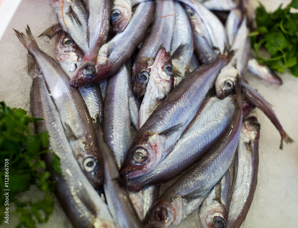 Obraz premium sprat fishes market