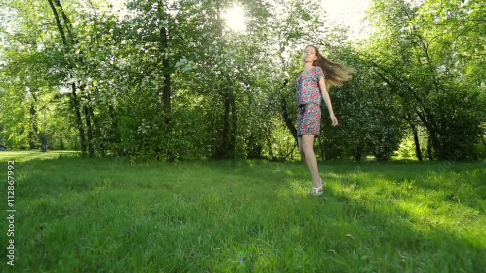 Young seductive girl with long hair, posing on sunset in forest. Young seductive girl with long hair, posing on sunset in forest.