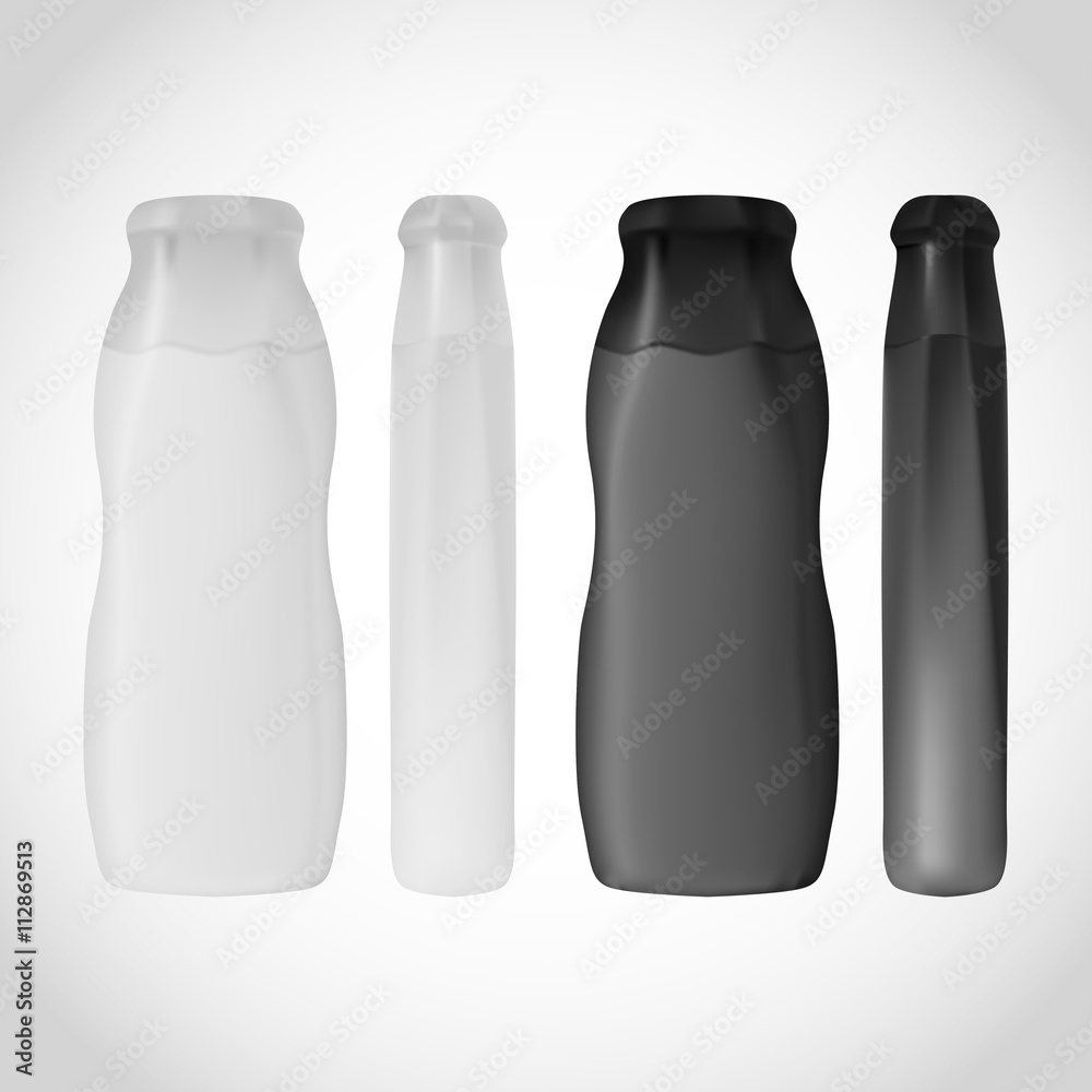 Shampoo Bottle isolated on white background for design. Shampoo Bottle isolated on white background for design.