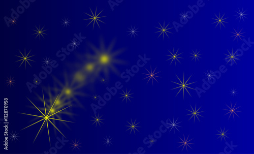 Fototapeta Naklejka Na Ścianę i Meble -  falling star,blue background with stars,starry sky