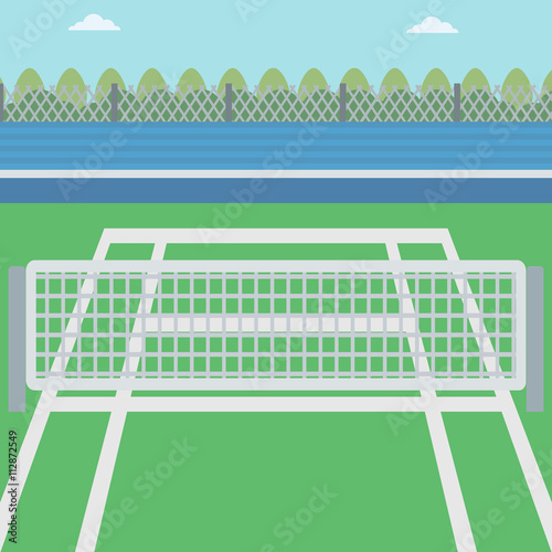 Background of tennis court.