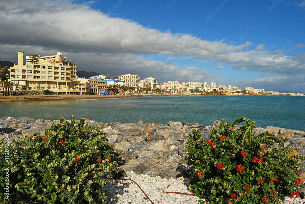 Benalmádena, playa, mar, paisaje marítimo, Málaga, paisajes, costa