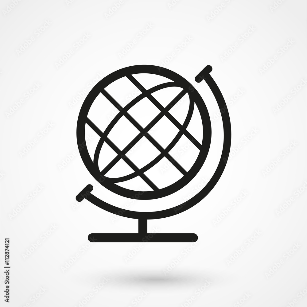 globe icon vector globe icon vector