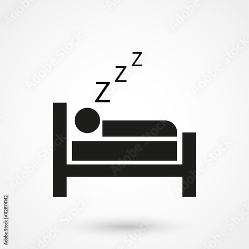 Fototapeta sleep icon vector