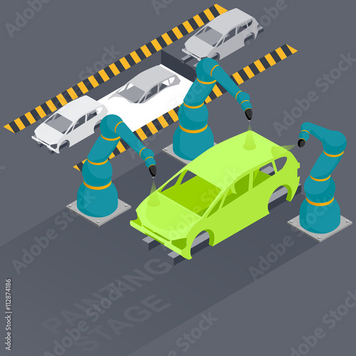 stage car paint factory