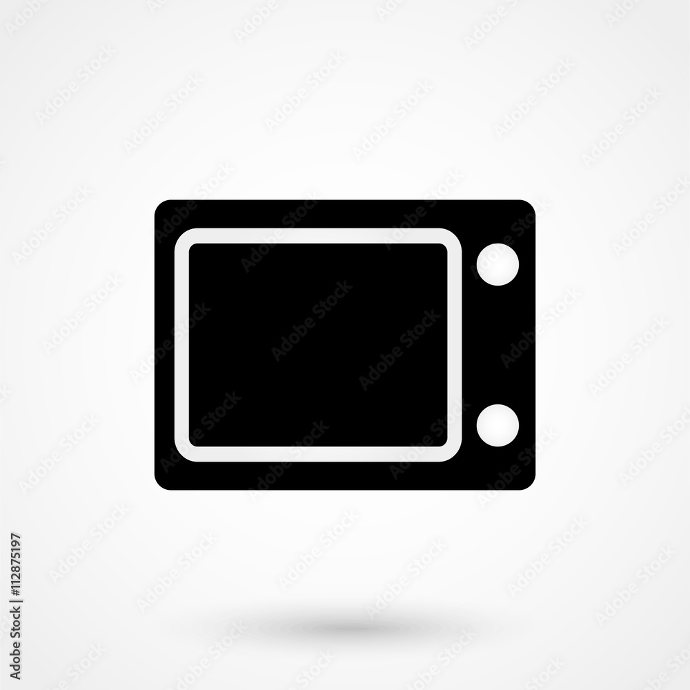 microwave icon vector
