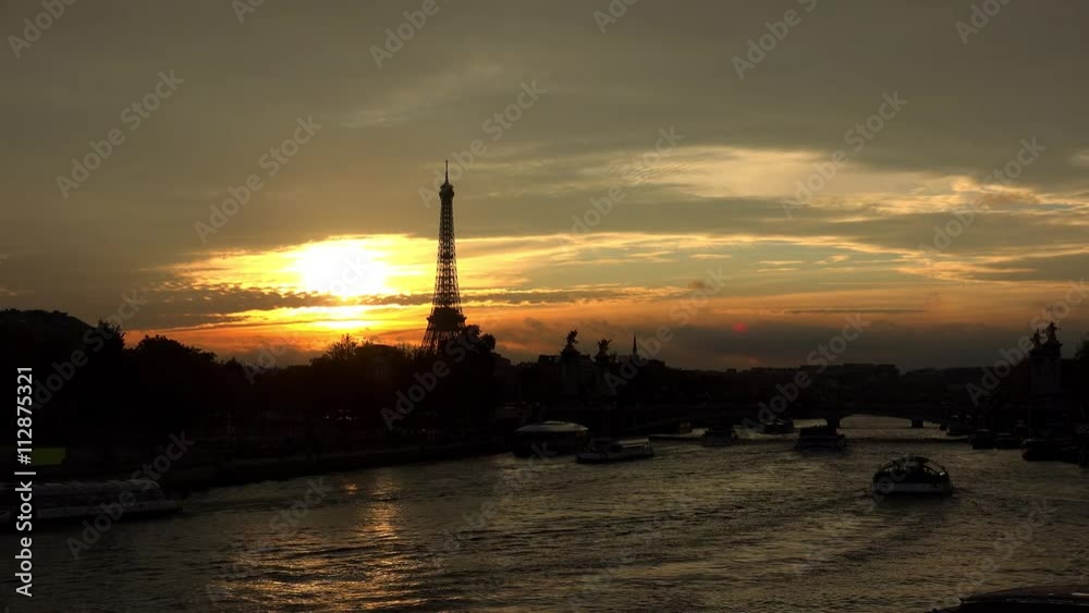 The Eiffel Tower in Paris. Sunset. France. Shot in 4K (ultra-high definition (UHD)).
The Eiffel Tower in Paris. Sunset. France. Shot in 4K (ultra-high definition (UHD)).