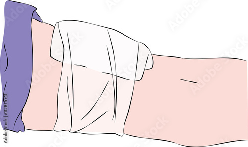 First aid - gauze bandage on arm