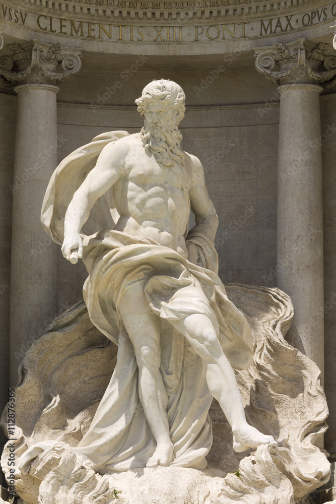 Obraz premium fontana di trevi oceano