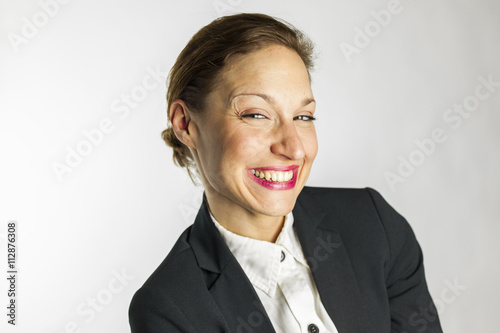 Close up portrait of successful business woman