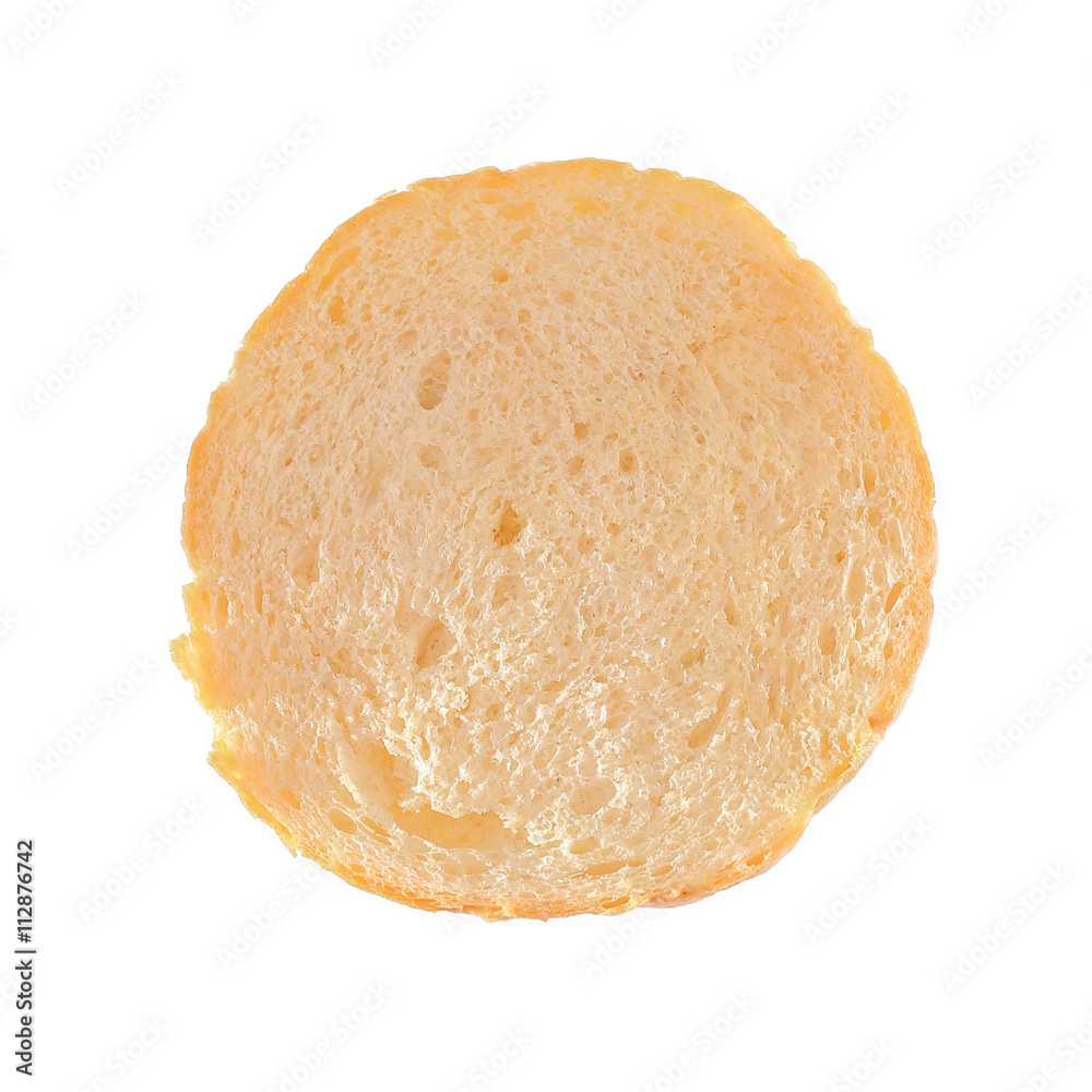 Sliced burger bun on white background Sliced burger bun on white background