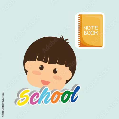 Education design. school icon. isolated illustration   vector