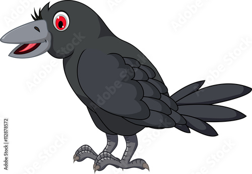 cute crow cartoon for you design