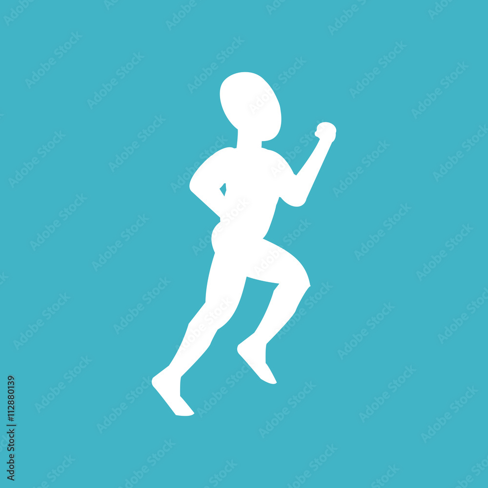 running design. sport icon. Isolated image