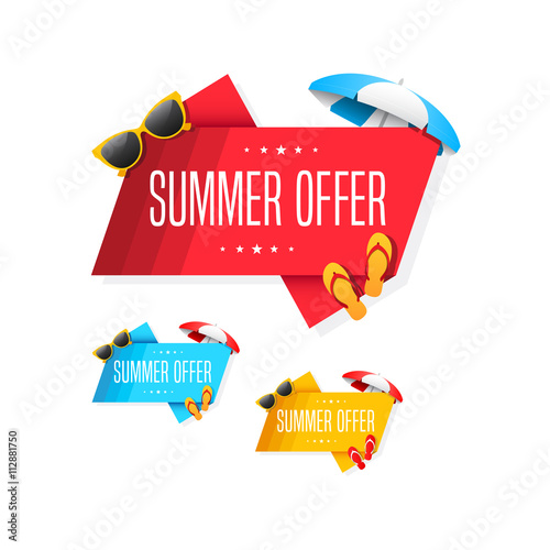 Summer Offer Labels