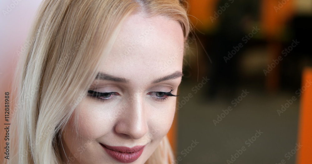 Portrait of a young business woman at office Portrait of a young business woman at office