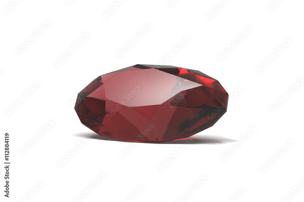 Ruby, Jewel, isolated on White Ruby, Jewel, isolated on White