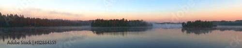 panorama of wood lake