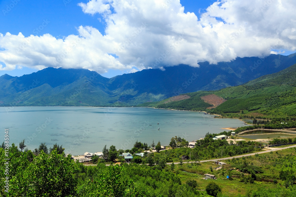 Mountains and sea in Danang, Vietnam