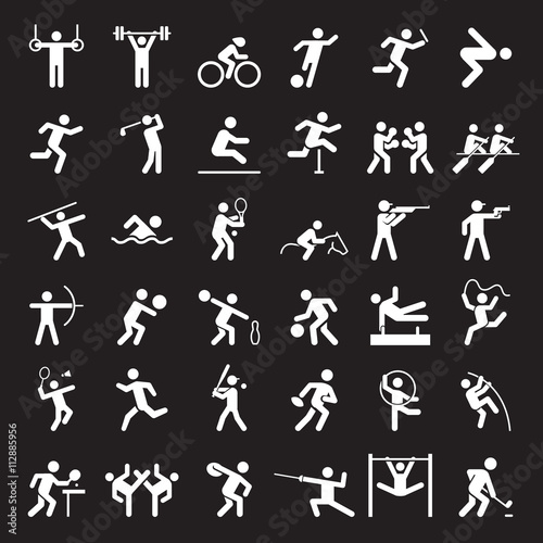olympic icons black