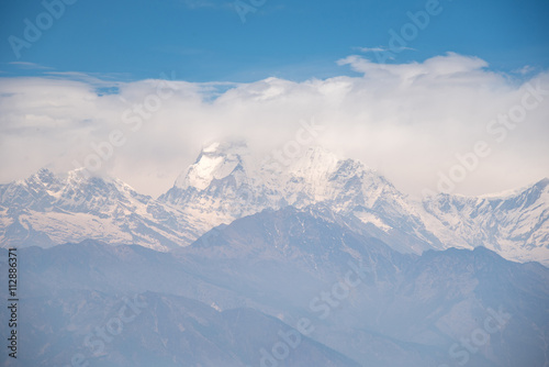 Dhaulagiri mountain landscape in Nepal