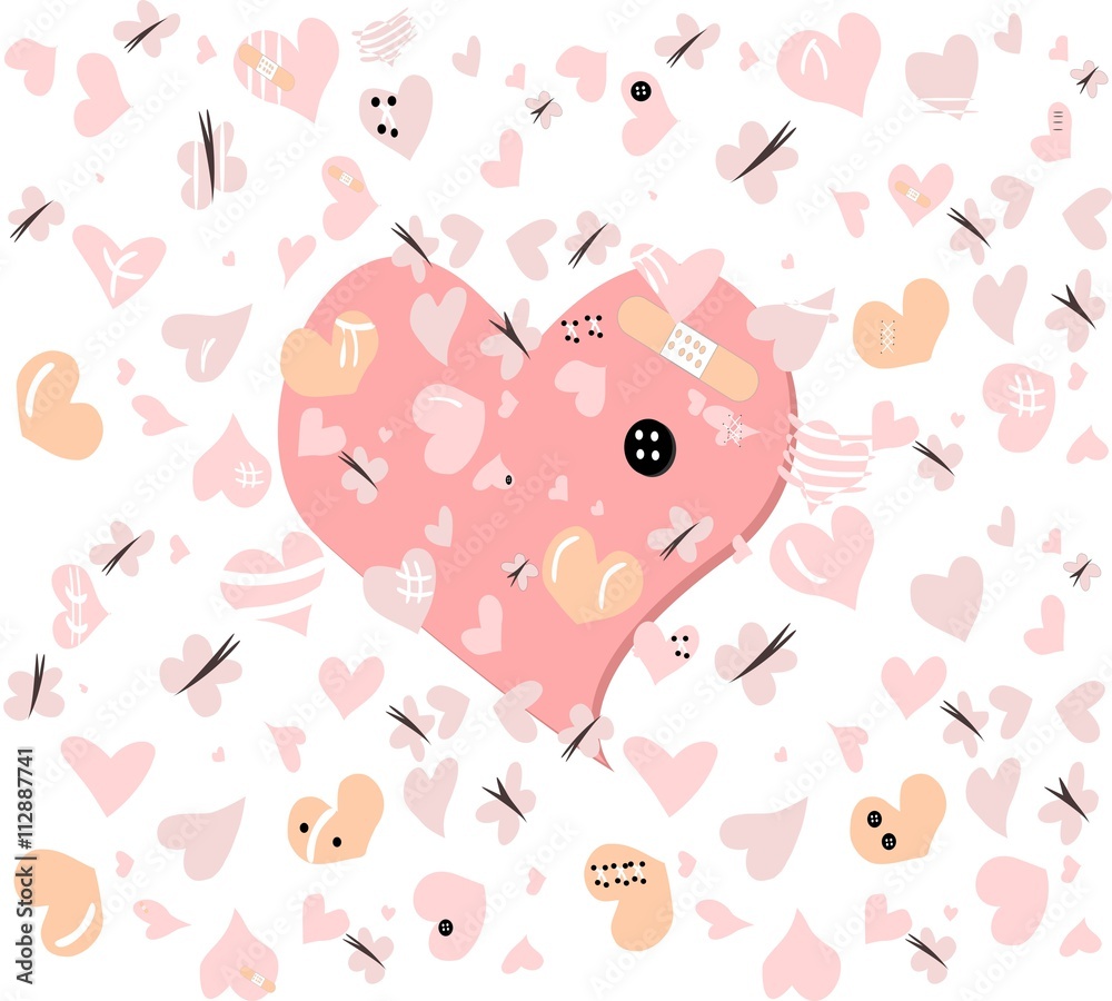 corazones decorados con detalles corazones decorados con detalles