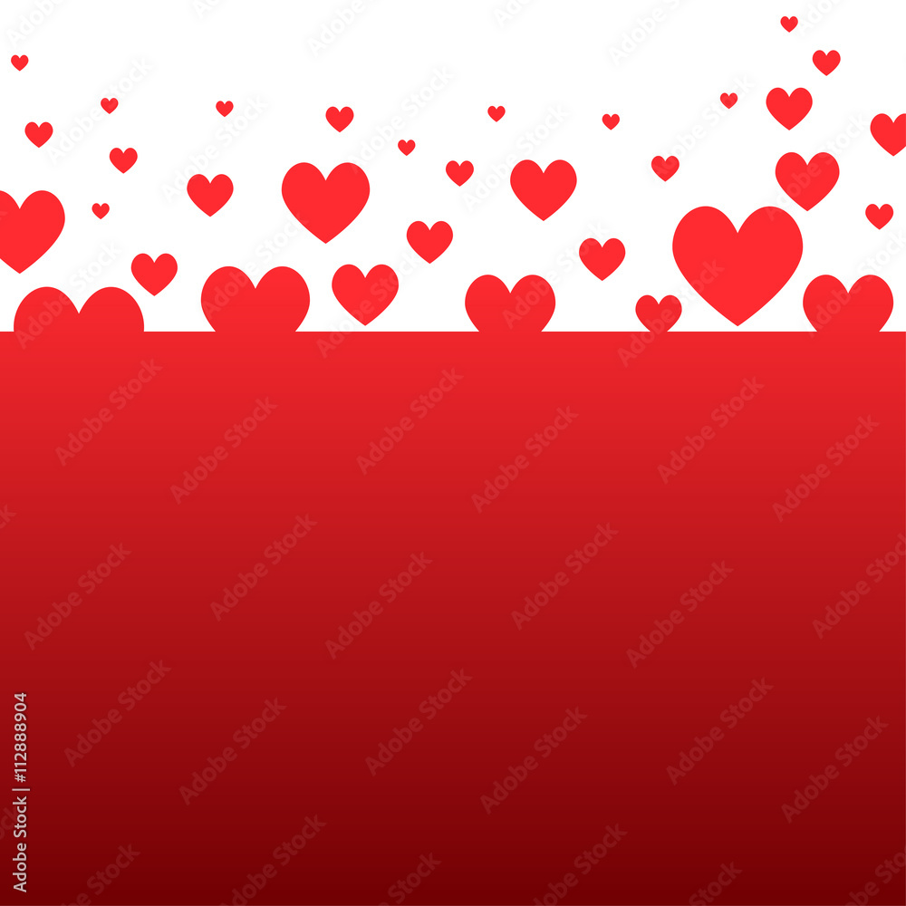 Vector background. I love you. Valentines Day.