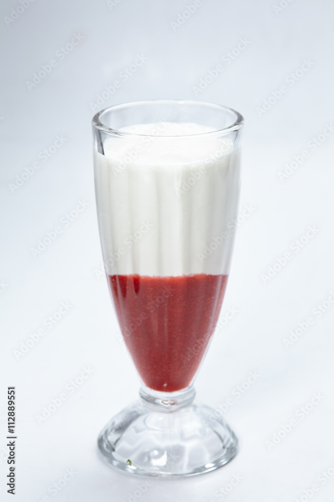 dessert with strawberries dessert with strawberries