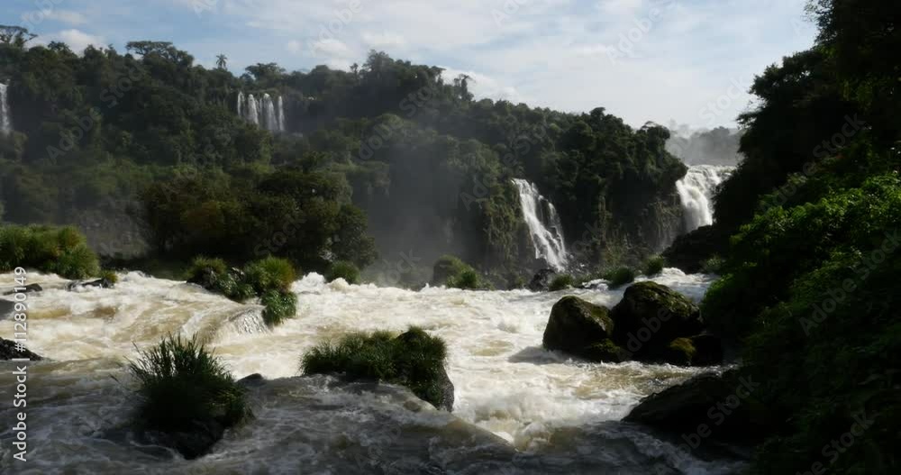 Iguazu Falls on the border of Brazil and Argentina Iguazu Falls on the border of Brazil and Argentina