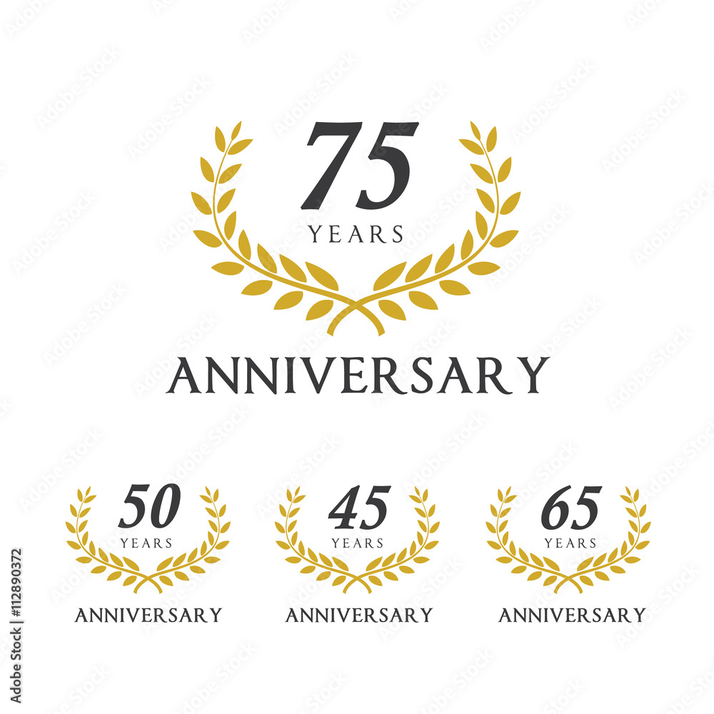 Fototapeta premium Anniversary label. Anniversary decorative 