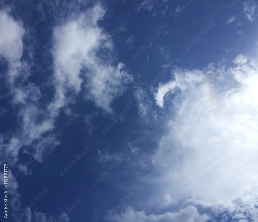 Clouds are melting and flow on blue sky
Clouds are melting and flow on blue sky