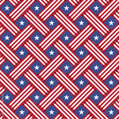 USA Independence day seamless pattern