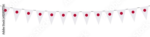 Garland. Pennants. Flag. Japan 